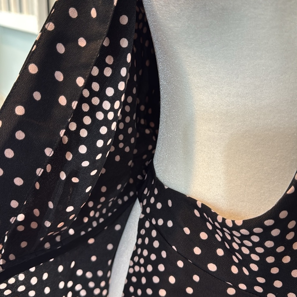 Kate Spade Women's Confetti Wrap‎ Dress Black Size 4 - Picture 11 of 11